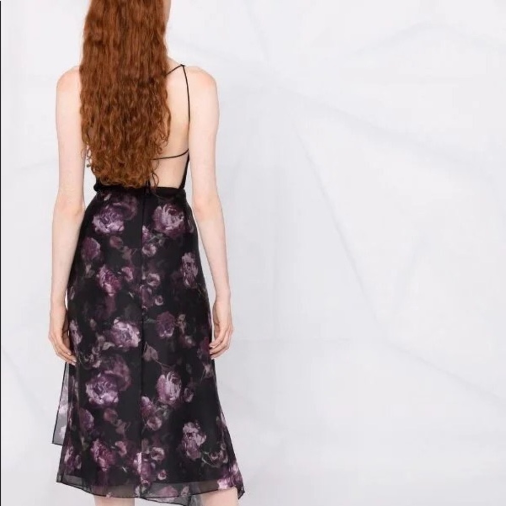 Vince Night Garden Handkerchief Drape Skirt - Picture 5 of 16